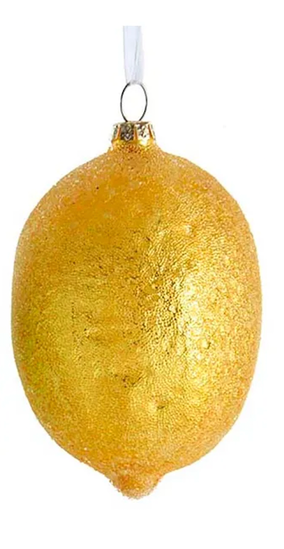 Glass Lemon Lime Ornament