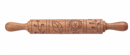 Hand Carved Wood Rolling Pin