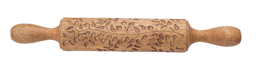 Hand Carved Wood Rolling Pin