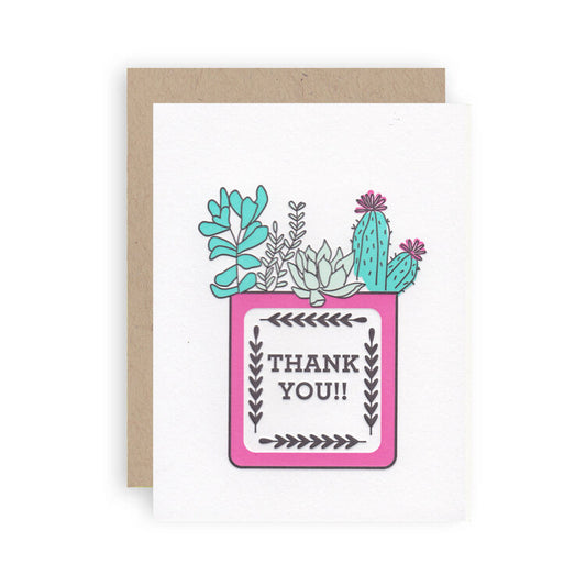 Thank You Succulents Card