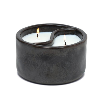 Yin & Yang Black Matte Palo Santo Cade Candle