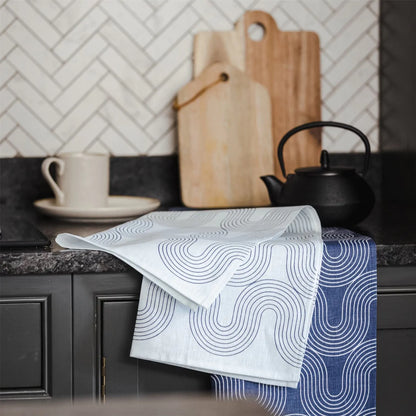 Tea Towel Recycled Cotton Causeway Set of 2