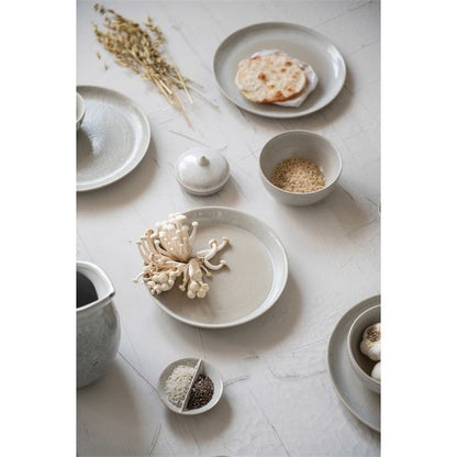 Reactive Glaze Plate Bone Colour
