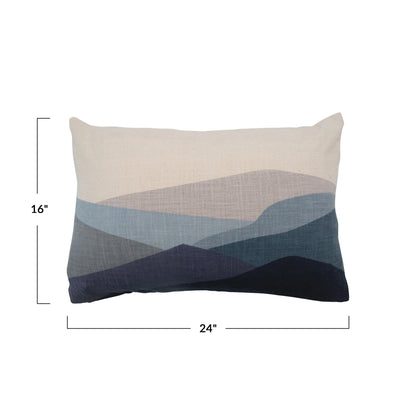 Lumbar Pillow Cushion w/ Mountains