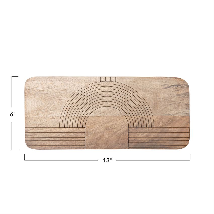 Engraved mango Wood Cheese Cutting Board