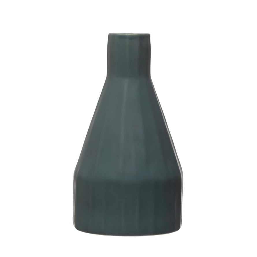 Ceramic Matte Blue Vase
