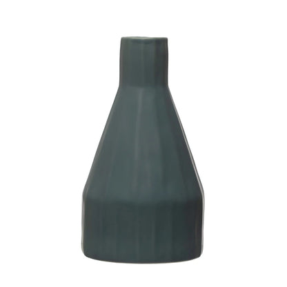 Ceramic Matte Blue Vase