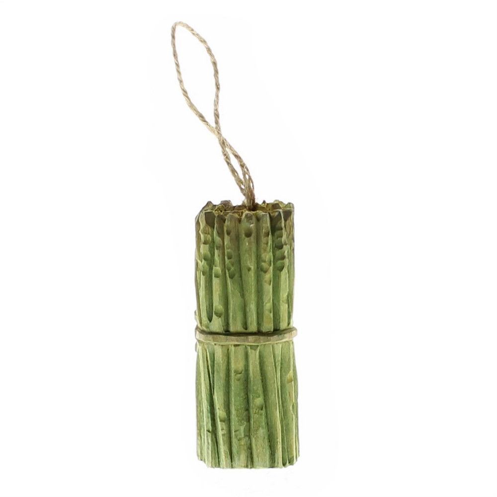 Carved Wood Asparagus Ornament