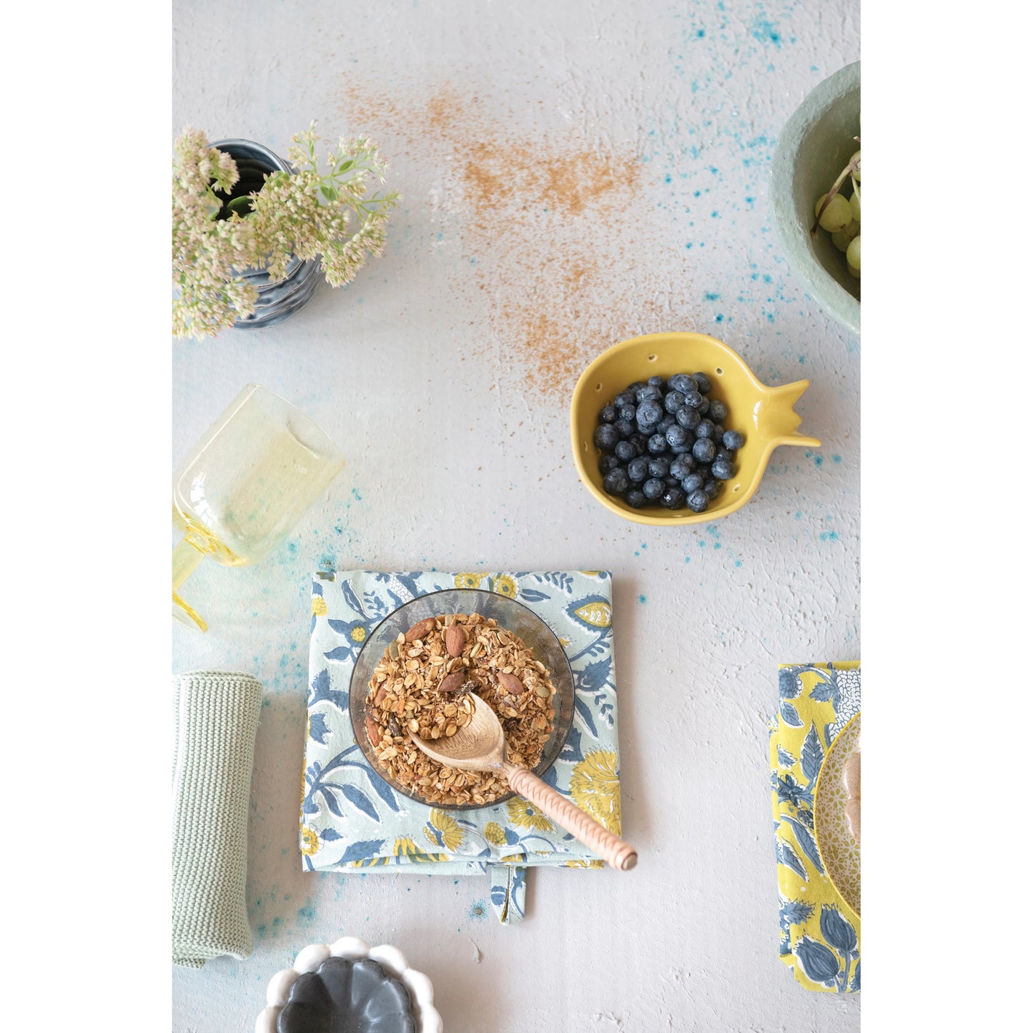 Blueberry Bowl W/Handle