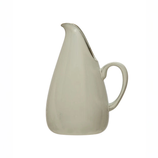 Reactive Glaze White Pitcher