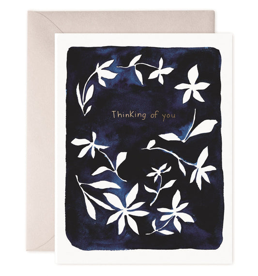 Indigo Flowers Card