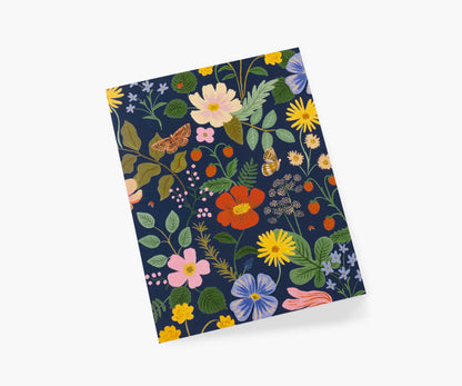 Strawberry Fields Navy Card