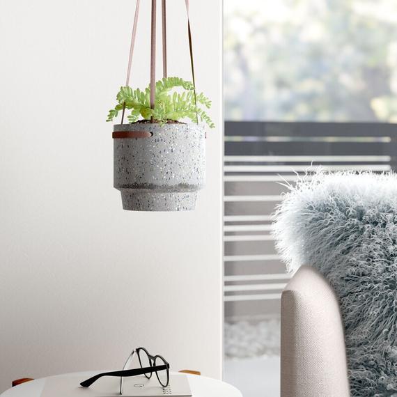 terrazzo hanging planter Terrazzo Hanging Planter – Juxtapose Home