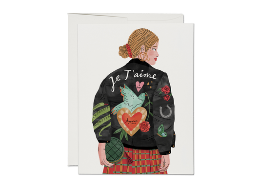 Je T'Aime Jacket Card
