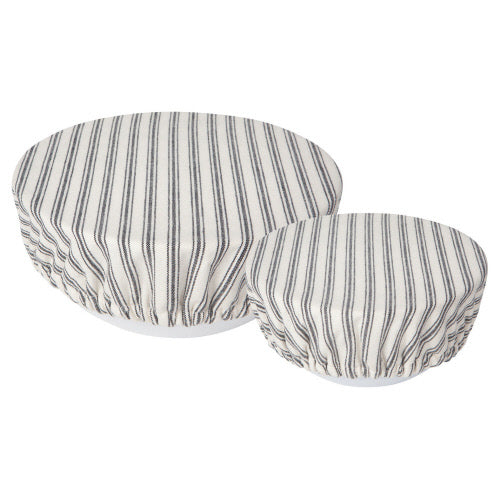 Ticking Stripe Bowl Cover Set of 2