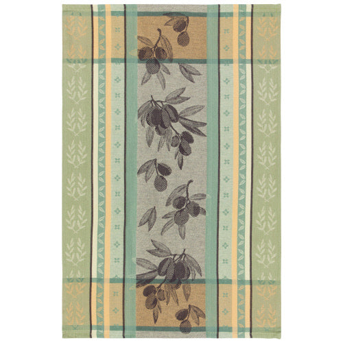 Jacquard Olives Tea Towel