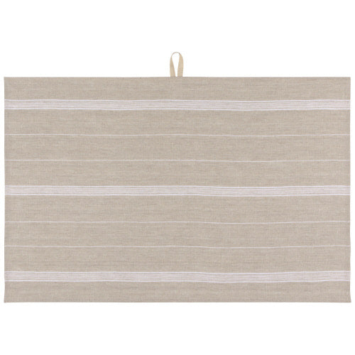 Linen Masion Stripe White Tea Towel