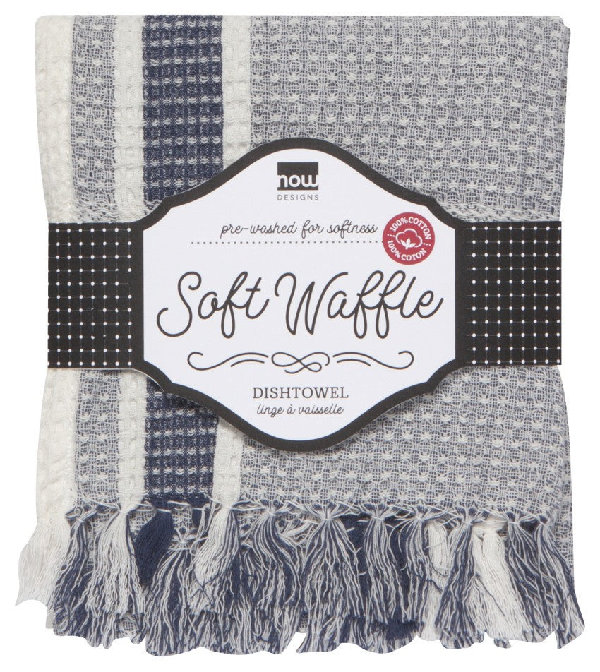 Soft Waffle Indigo Tea Towel