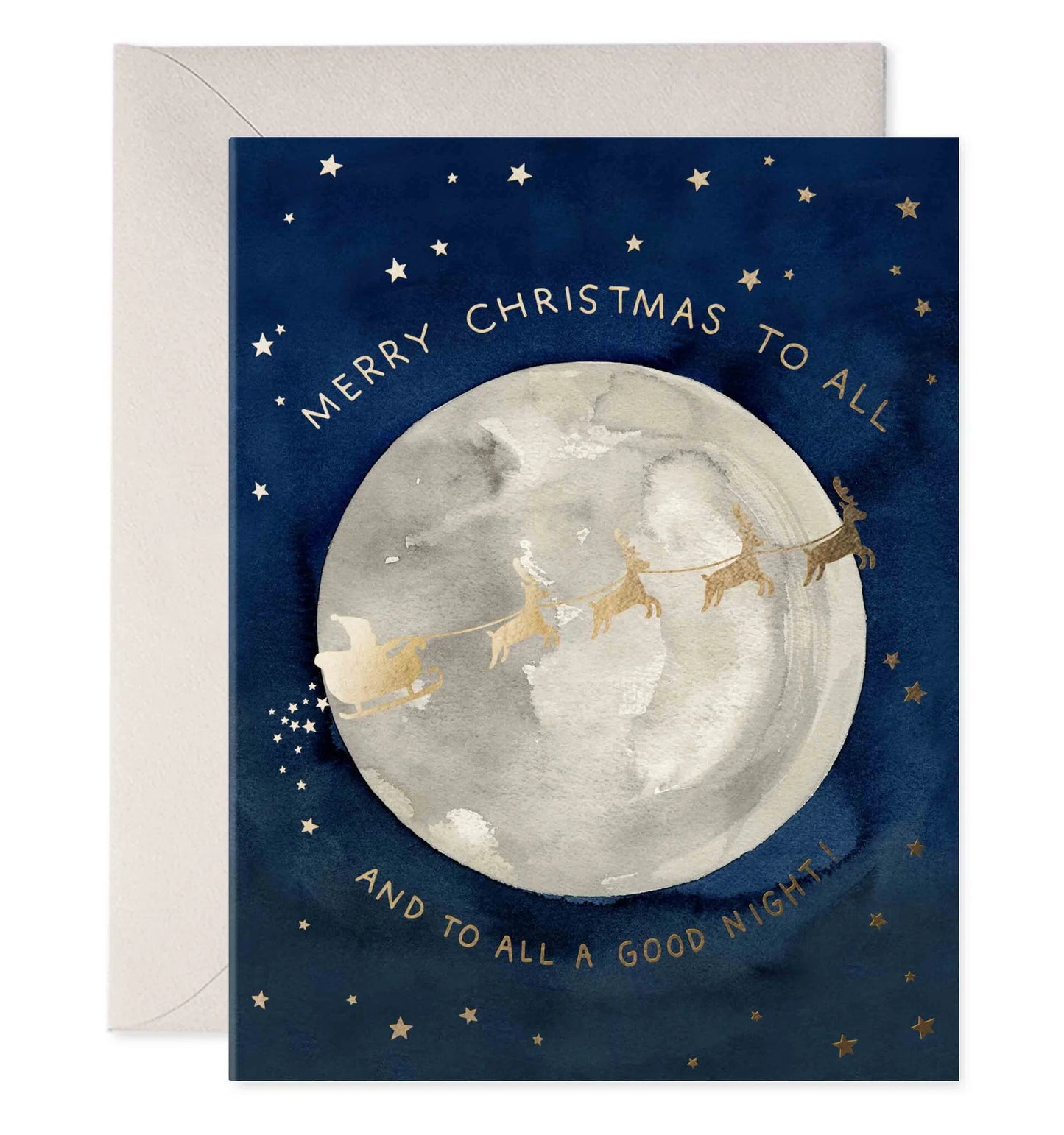 Santa Moon Card