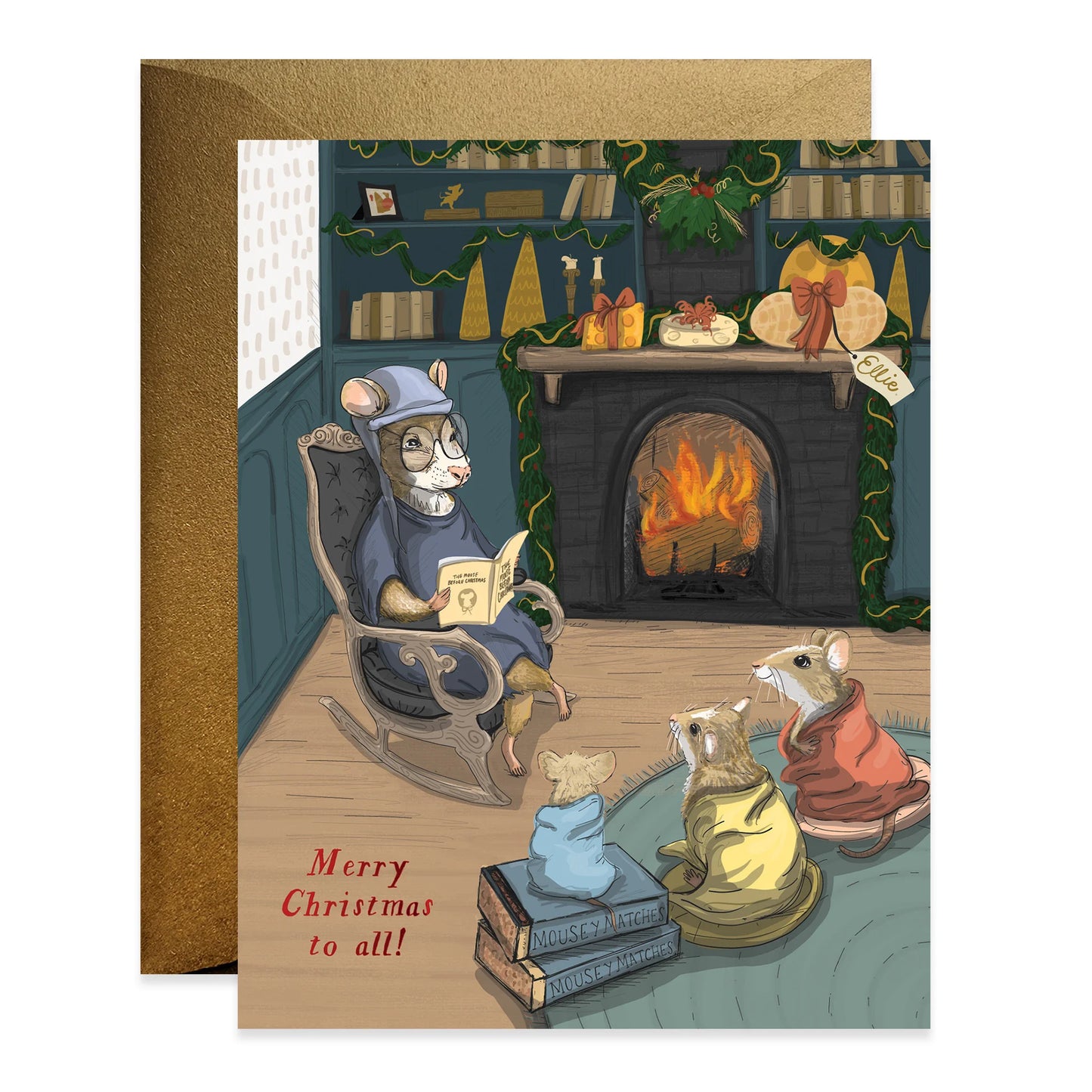 Mouse Christmas Story Card