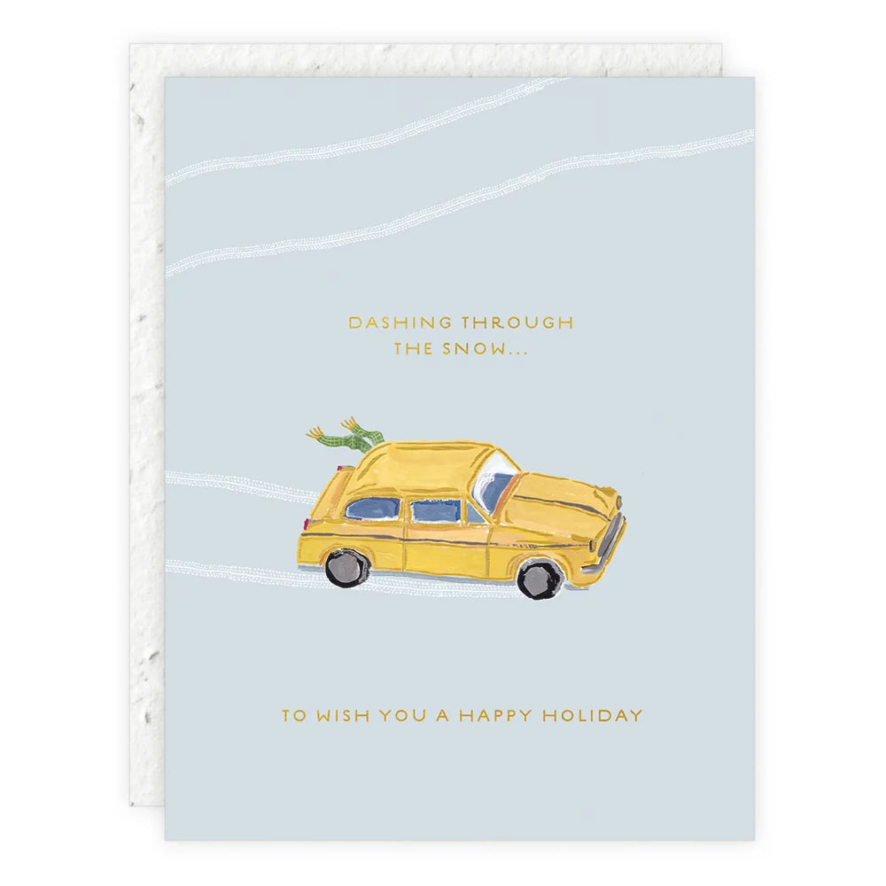 Dashing Through The Snow Card