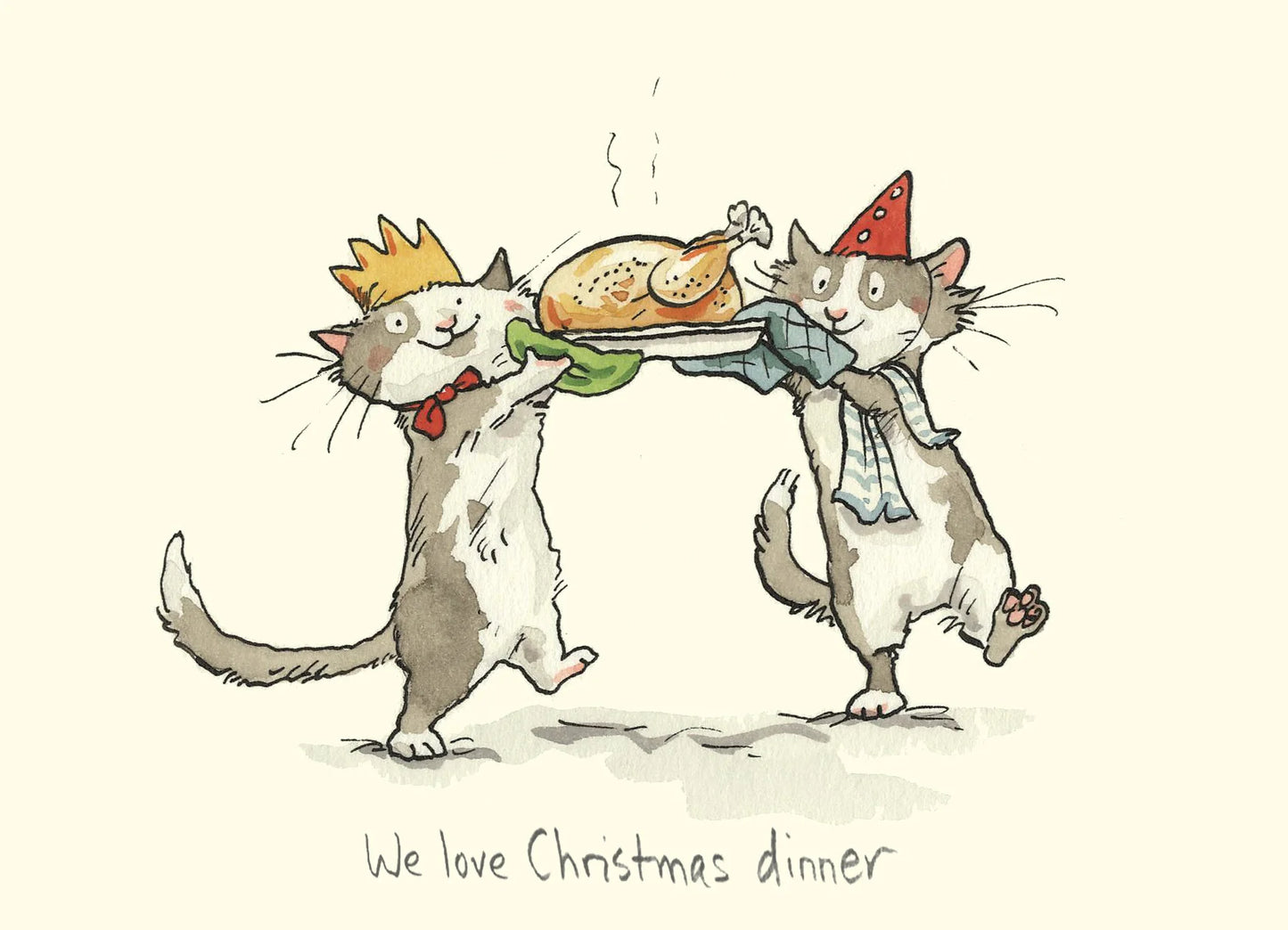 We Love Christmas Dinner Card